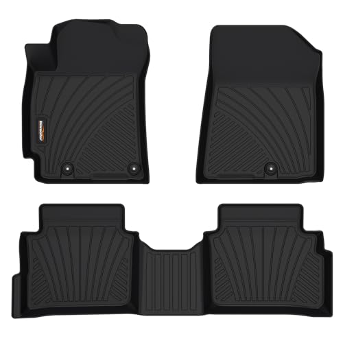 Binmotor-All Weather Floor Mats for Kia Forte 2024 2023 2022-2019, GT丨GT-line丨LX丨 LXS Waterproof Car Mats Rubber Floor Liners for Kia Forte Accessories - style: 2) Car Mats for Kia Forte (2019-2024)