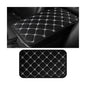 HZEL Car Center Console Cushion Pad, PU Leather Vehicle Armrest Protection Cover, Waterproof Automotive Interior Arm Rest Seat Box Mat Accessories, Universal for SUV, Sedan, Truck (Black/White) - color: Black/White