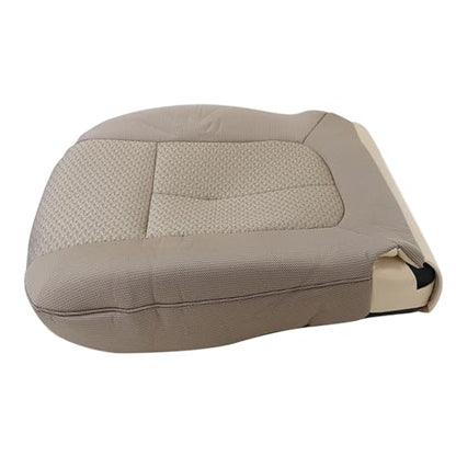 NLQR Driver Side Bottom Replacement Seat Cover Cloth Tan & Seat Foam Cushion Compatible with Ford F150 2011 2012 2013 2014 - color: Tan