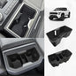 Muslogy Center Console Front&Rear Cup Holder Inserts Compatible with 2024 2025 2026 Toyota Tacoma Accessories Middle Console and Rear Armrest CupHolder Silicone Rubber Organizer 2PCS Set - size: 2024-2025 Tacoma Front&Rear