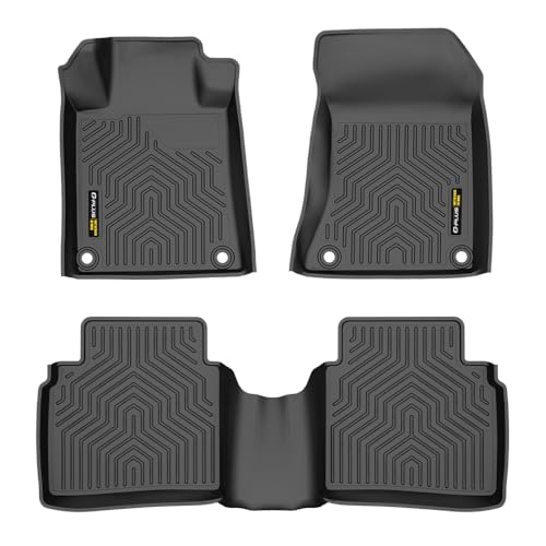 TPE Floor Mats Cargo Liners 3PCS, Compatible with Nissan Altima 2019-2025, 1st & 2nd Row, Floor Liner All Weather Full Cover Protection - size: Fit Nissan Altima 2019-2025 | Black 3PCS