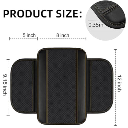 NBTEPEM 6 PCS Car Steering Wheel Cover Set, Microfiber Leather Steering Wheel Covers Universal 14.5-15 inch, Center Console Cover, Seat Belt Cushion, Cup Holder Coaster, Car Accessories Set Beige - color: Black with beige, size: Steering Wheel Cover Set