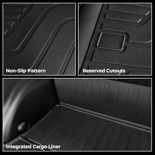 Cargo Mat for 2013-2018 Toyota RAV4 Gas, Full Coverage All Weather Cargo Mat with Backrest Protectors for Toyota RAV4 Accessories (Not fit Hybrid Models)