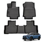 Auxko All Weather Floor Mats Fit for Toyota RAV4 2019-2024 2025 Gasoline & Hybrid & PHEV TPE Rubber Liners RAV4 Accessories Set All Season Guard Odorless Anti-Slip Floor Mats - size: rav4 hybrid|2019-2025|floor mats
