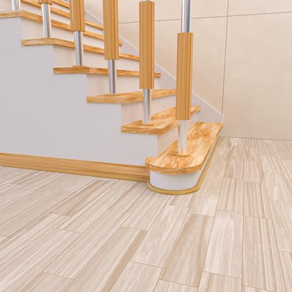 Flexible Quarter Round Molding, Mini Peel and Stick Rubber Trim Moulding(240Inch) - color: Wood Grain, size: 20FT