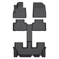 Auxko All Weather Floor Mats Fit for Hyundai Palisade 7&8 Seat 2020-2024 2025 TPE Rubber Liners Palisade Accessories Set All Season Guard Odorless Anti-Slip Floor Mats - size: palisade|2020-2025|floor mats