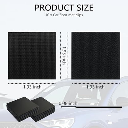 10PCS Car Floor Mat Retainer for Automotive Carpet,Super-Adhesive Hidden Car Mat Clips Keep Car Mats from Sliding,Universal Anti Skid Mat for Truck Mats,Car Seat Cushion (10PCS) - color: 10PCS