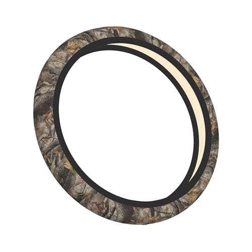 Forest Camo Hunting Steering Wheel Cover Universal 15 Inch Non-Slip Neoprene Steering Wheel Wrap Car Accessories - color: Hunting Camouflage
