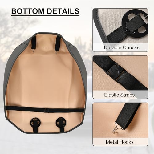 BWTJF Gray Car Seat Cover 2 Pack, Universal Leather Front Seat Covers Bottom Protector, Anti-Slip and Full Wrapping Edge Compatible with Most of Vehicles - SUVs/Sedans/Pickup Trucks - color: Gray, size: StyleB-Lozenge