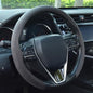 Suede Steering Wheel Cover,Universal Fit 15 Inch-Premium Non-Slip Breathable Comfort Grip for Cars Trucks SUVs,Anti-Slip Durable Interior Upgrade - color: Suede