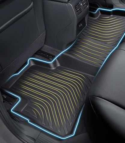 Car Floor Mats Replacement for Honda Civic Sedan & Sedan Si 2012-2015 (Not for Coupe) Heavy Duty Liner Custom Fit All Weather Protection Carpets Coverage Waterproof Durable Odorless