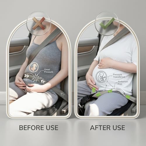 Seat Belt Shoulder Pad Cushion, Soft Universal Seatbelt Cover, Breathable Anti-Slip Comfort Pad, Easy Install, Washable Car Accessory for Driving Travel (Pink) - color: Pink