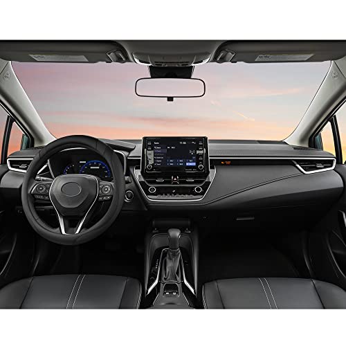 West Llama Customized Auto Car Steering Wheel Cover for Toyota Prius,86,13.75-14.25 inch - color: A-Black, size: Small Size (13 ¾''-14 ½'')