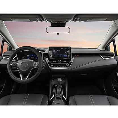 West Llama Customized Auto Car Steering Wheel Cover for Toyota (Black) - color: A-Black, size: Standard Size (14 ½''-15'')