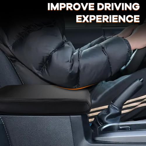 Center Console Cover Compatible with Toyota Tacoma 2016-2023 Accessories, Microfiber PU Leather Armrest Box Lid Protector Cover for Toyota Tacoma Accessories (Black) - size: Fit for Toyota Tacoma 2016-2023