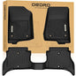 OEDRO Floor Mats Fit for 2021-2026 Jeep Wrangler Unlimited 4XE 4 Door (Not for Gas), Plug-in Hybrid EV-Gas (PHEV), TPE All Weather Car Liners Custom Fit Jeep Wrangler Accessories, 1st and 2nd Row - style: 2021-2026 Wrangler 4XE