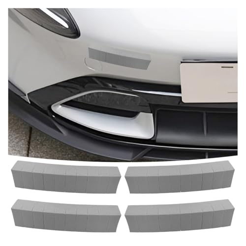 YoRise 4PCS Car Door Edge Guards, EVA Foam Bumper Guard Strip with Self Adhesive, Anti-Scratch & Collision Car Door Protector Trim for Vehicle Front/Rear Lips (Gray) - color: Gray