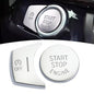Silver Start Stop Button Cover Compatible with BMW X3 F25 2011-2016,X4 F26 2014-2016,X5 F15 2014-2018,X6 F16 2015-2018,Engine Switch Button Trim Cover Compatible with BMW Accessories - color: Silver Start Cover(For X5 X6)