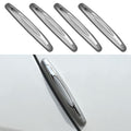 4PCS Car Door Edge Guards, Auto Side Door Protector Car Door Self Adhesive Anti-Collision Trim Strip, Universal Car Body Anti-Scratch Bumper Guard for Car SUV Truck (Silver)