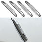 4PCS Car Door Edge Guards, Auto Side Door Protector Car Door Self Adhesive Anti-Collision Trim Strip, Universal Car Body Anti-Scratch Bumper Guard for Car SUV Truck (Silver)
