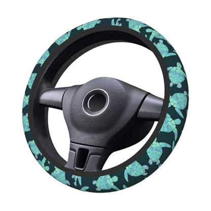 Sea Turtle Ocean Steering Wheel Cover Car Decor - color: Sea Turtle Ocean