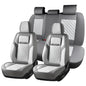Coverado Car Seat Covers Full Set 5 pieces, Luxury Nappa Leather Seat Covers Universal Fit Waterproof Non-Slip Breathable Front & Back Automotive Seat Protectors for Cars, SUVs, Trucks
