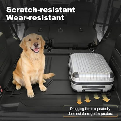 Upgraded Wrangler JL Trunk Mat | AOMSAZTO Cargo Liner for 2018-2026 Jeep Wrangler JL 4X4 Without OEM Subwoofer, All Weather Upgrade Cargo Mat Rubber for Wrangler JL-(Not for JK or 4XE) - style: 6) for Jeep Wrangler JL Without Subwoofer 2018-2026 Cargo Lin