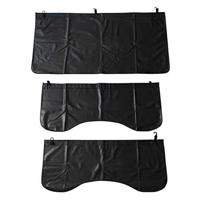 3Pcs Set Automotive Fender Covers Magnetic PU Leather Car Fender Cover Work Mat, Car Protector Mat Pad with Hooks Size M - size: M