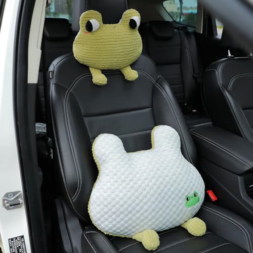 Frog-Shaped Car Headrest Neck Pillow - Drive in Style and Support-Frog Neck Pillow- 1 PCS - color: Frog Neck Pillow- 1 Pcs