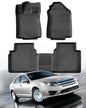 All Weather Floor Mats for Ford Fusion 2010 2011 2012, Custom Fit for Front 2nd Backseat Row Liners for Lincoln MKZ, TPE Heavy Duty Non-Slip Odorless Black Car Accessories for Mercury Milan 2010-2011