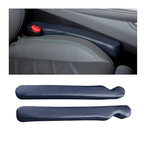 Mandark Car Seat Gap Filler, 2PCS Leather Vehicle Gap Stopper to Fill Between Seat and Console, Automotive Crevice Plug Blocker Accessories from Dropping, Universal for SUV, Sedan, Truck (Dark Blue) - color: Dark Blue