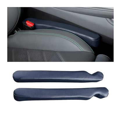 Mandark Car Seat Gap Filler, 2PCS Leather Vehicle Gap Stopper to Fill Between Seat and Console, Automotive Crevice Plug Blocker Accessories from Dropping, Universal for SUV, Sedan, Truck (Dark Blue) - color: Dark Blue