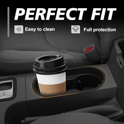 Muslogy Center Console Cup Holder Insert Compatible with 2005-2021 Nissan Frontier Accessories Middle Console Armrest Front Drink Holder Organizer Non-Slip Silicone Drink Stopper - size: 2005-2021 Nissan Frontier