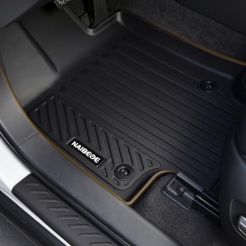 Naibeve Floor Mats for 2024-2026 Toyota Grand Highlander 8 Seats (2nd Row Bench Seat)(Fit for Gas&Hybrid) 2nd Row Backrest Mats & Trunk Mat with Backrest Mats & Door Sill Guards Accessories - size: 7)Grand Highlander 8 Seats|2024-2026