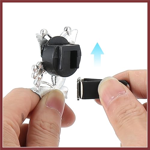 Car Butterfly Shape Clips for Air Conditioner Outlet Vent Decorations Clip Purple 4 Pcs Replace Parts