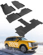 TAPTES for Hyundai Palisade Hybrid Floor Mats 2026, All Weather Car Floor Liners Rubber Carpet for Palisade Hybrid Calligraph Interior Accessories 7/8 Passenger Not Fuel Model