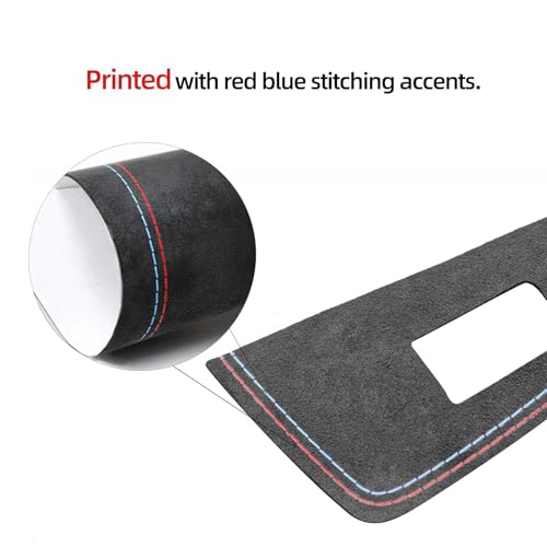 BETTERHUMZ Car Door Panel Side Trim Strips Compatible with BMW F25 X3 F26 X4 Series 2011-2017 for Alcantara Suede Interior Decor Accessories