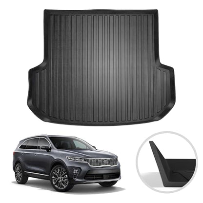 Premium Cargo Liner for KIA Sorento 5 Seat Model Trunk Layout Behind 2 Row 2016-2020 - 100% Protection - Custom Fit Car Trunk Mat - All-Season Cargo Mat - 3D Shaped Laser Measured Trunk Liners