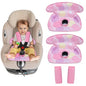 COOLBEBE Piddle Pads Car Seat Protector for Potty Training, 2 Pack Dry Waterproof Car Seat Liner Toilet Training & Strap Covers for Baby Toddler Kid, Car Seat Pad Cover for Strollers, Carseat (Pink)