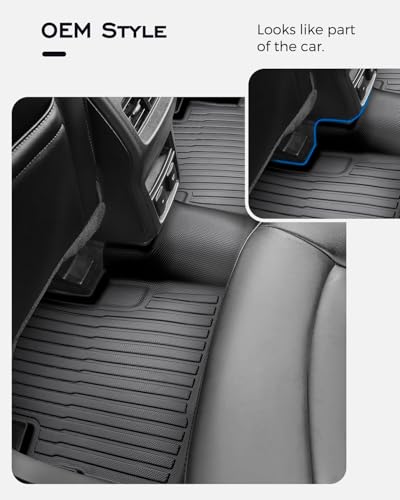 Custom Fit Floor Mats & Cargo Liner & Rear Seat Back Protectors for Ford Escape 2013-2019, All-Weather Rubber Mats, Full Interior Protection for SUV, Durable & Easy to Clean