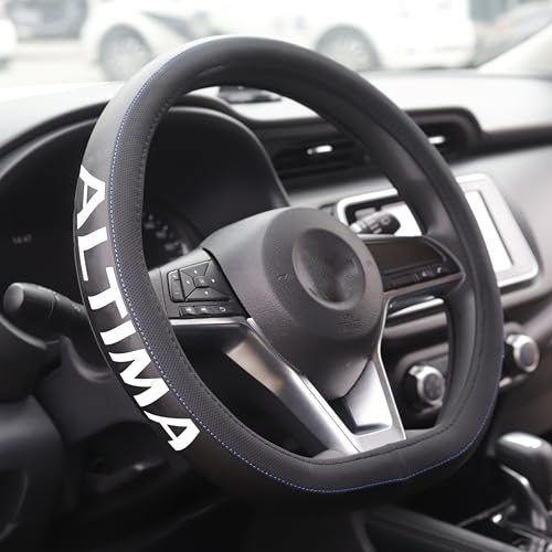 XITER Leather Steering Wheel Cover for Altima 2019-2026,with Altima Logo - color: Altima 2019-2026,With "Altima" LOGO