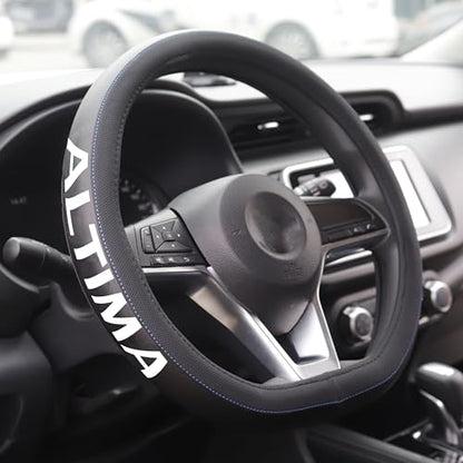 XITER Leather Steering Wheel Cover for Altima 2019-2026,with Altima Logo - color: Altima 2019-2026,With "Altima" LOGO