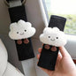 2/4 PCS Cute Seat Belt Cover Pads, Cartoon Cloud Seatbelt Covers for Kids and Adults, Soft Seatbelt Cushion, Car Seat Strap Pads (2)