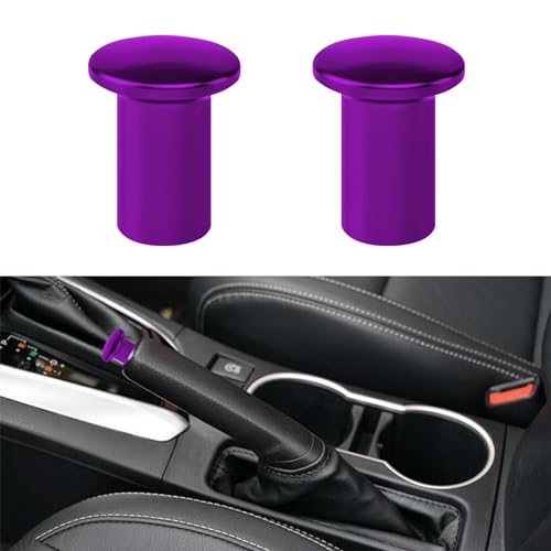 2PCS Turn Knob Drift Button, Car Push Button Hand Brake Cover, E-Brake Handle Handbrake Emergency Cover, Aluminum Alloy Handbrake Spin Turn Knob Button Compatible with GT86, BRZ, FRS