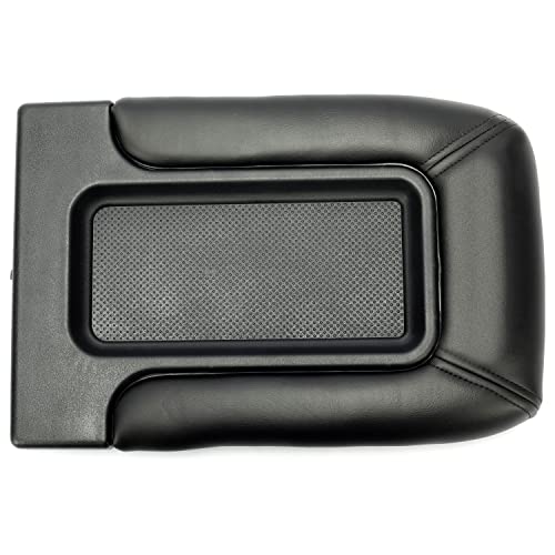 ECOTRIC Center Console Lid Compatible with 1999-2007 Chevy Silverado Tahoe Avalanche Suburban GMC Sierra Yukon Escalade Replacement for 19127364 19127365 19127366 Black