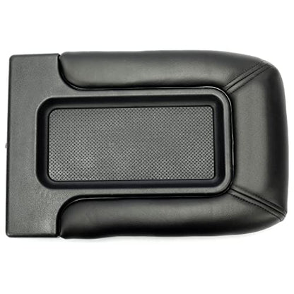 ECOTRIC Center Console Lid Compatible with 1999-2007 Chevy Silverado Tahoe Avalanche Suburban GMC Sierra Yukon Escalade Replacement for 19127364 19127365 19127366 Black