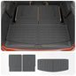 Cargo Mat Compatible with 2020-2025 2026 Ford Explorer Trunk Mat Cargo Liner Seat Back Cover Protector TPE All Weather Trunk Liners 2025 Explorer Accessories (Trunk Mat + Backrest Mats) - style: For Ford Explorer 3Pcs| 2020-2026