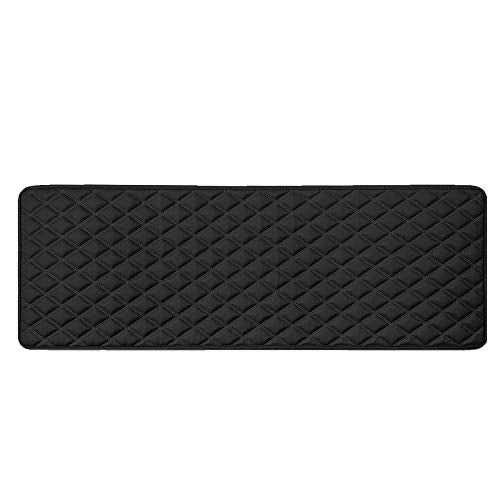 FH Group F16501BLACK-14 Deluxe Heavy Duty Faux Leather Diamond Pattern Multi-Purpose Black Automotive Cargo Liner fits most Cars, SUVs, and Trucks, 14 inches - color: Black, size: 40 x 14 Inches