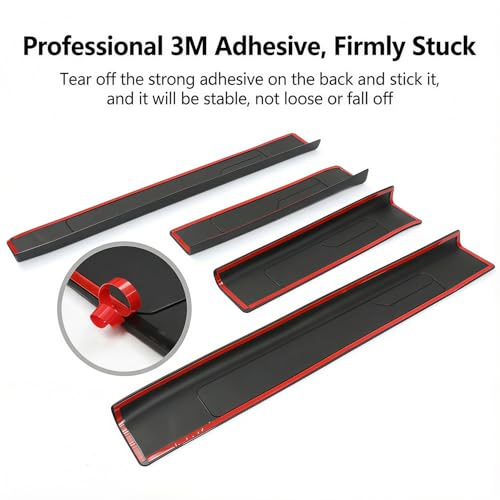 Door Sill Guards for Ford Bronco 4 Door Accessories 2021 2022 2023 2024 2025, Anti Scratch Anti-Slip Door Sill Protectors