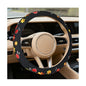 HZEL Car Steering Wheel Covers, Beautiful Embroidery Non-Slip Vehicle Steering Wheel Protector with Inner Ring, Automotive Interior Protective Accessories, Universal for SUV RV Truck - size: Embroidery